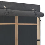 3-Tier Wardrobe Grey 110x40x170 cm Fabric 248188