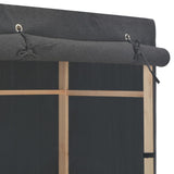 3-Tier Wardrobe Grey 110x40x170 cm Fabric 248188