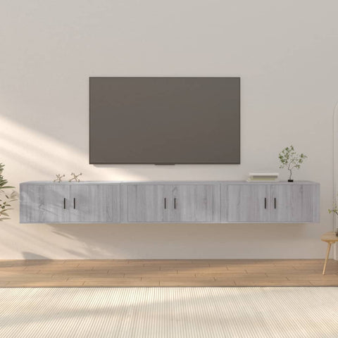 Wall-mounted TV Cabinets 3 pcs Grey Sonoma 100x34.5x40 cm 3188380