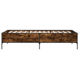 Bed Frame Smoke Oak 80 x 200 cm Engineered Wood 8009120