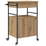 Kitchen Trolley Artisan Oak 56 x 43 x 89.5 cm Engineered Wood 871667