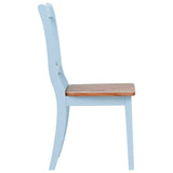 Dining Chairs 6 pcs Grey and Natural Solid Rubber Wood 277545