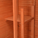 ZNTS Garden Storage Shed 71x60x213 cm Wood 170649