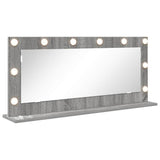 Vanity Mirror Rectangular Grey Sonoma 100 x 45 x 18 cm 868330