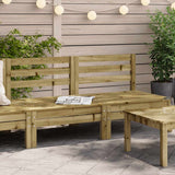 Garden Sofa Set of 2 Natural Pine Impregnated Pinewood Medium 838004