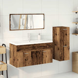 4 Piece Bathroom Furniture Set Old Wood Engineered Wood 3328917
