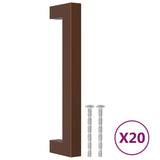 Cabinet Handles 20 pcs Bronze 128 mm Stainless Steel 3203661