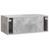 Wall-Mounted TV Cabinet 59.5 x 41 x 30 cm Concrete Grey 898848