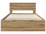 Bed Frame Artisian Oak 100 x 200 cm Solid Pine Wood 3410644