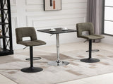 Modern Height Adjustable Counter Bar Table with 360&deg Swivel Tabletop and Electroplating Metal T3398P342992