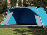 Camping Tent Cabin 4-Person Blue Quick Release 4004220