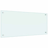 Kitchen Backsplash 2 pcs White 90 x 40 cm Tempered Glass 3415419