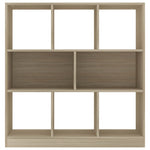 ZNTS Book Cabinet Sonoma Oak 97.5x29.5x100 cm Engineered Wood 800174