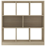 ZNTS Book Cabinet Sonoma Oak 97.5x29.5x100 cm Engineered Wood 800174