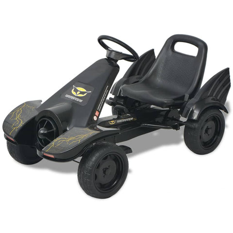 ZNTS Pedal Go Kart with Adjustable Seat Black 80156