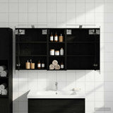 Bathroom Cabinet Set 3 pcs 130 x 14.5 x 70 cm Engineered wood 3403769