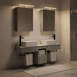 Bathroom Cabinet Set 5 pcs Concrete Grey Engineered Wood 3406314