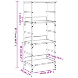 Bookshelf Sonoma Oak 50x33x117.5 cm Engineered Wood 835270