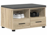 Hall Bench with Cushion with Drawer Sonoma Oak 60 x 38 x 46 cm 891450