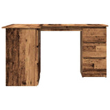 Corner Desk Old Wood 145x100x76 cm Engineered Wood 855962