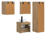 Bathroom Cabinet Set 5 pcs Artisan Oak 40 x 10.5 x 60.5 cm 3407342