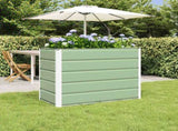 Planter Pastel Green 100 x 50 x 77 cm Galvanised Steel 42018255