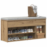 Shoe Bench Artisan Oak 102x30.5x45 cm Engineered Wood 859144
