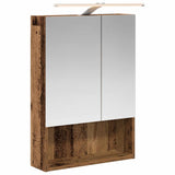 Bathroom Mirror Cabinet with Shelf Old Wood 50 x 14.5 x 70 cm 889213
