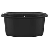 Granite Kitchen Sink Single Basin Oval Black 142958