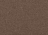 Rocking Chair with a Stool Brown Fabric 328021