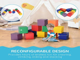 12 Piece Soft Play Foam Blocks Toy Building Stacking Compliant Learning Toys for Toddler Baby Kids T3398P348551