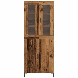Highboard 2 pcs Old wood 69.5 x 34 x 180 cm Engineered Wood 3334349