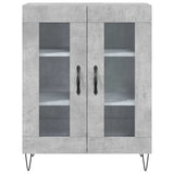 Highboard Concrete Grey 69.5x34x180 cm Engineered Wood 3189313
