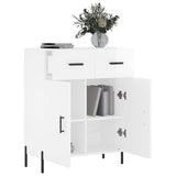 Sideboard High Gloss White 69.5x34x90 cm Engineered Wood 827990