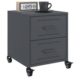 Bedside Cabinet Anthracite 36x39x43.5 cm Steel 846630