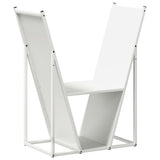 Firewood Rack White 69.5x35x81 cm Cold-rolled steel 864178