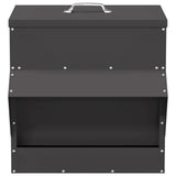 Chicken Feeder Black 40.5 x 45 x 41 cm Cold-Rolled Steel 874666