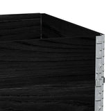 Garden Planter Black 120x80 cm Solid Wood Pine 3295424