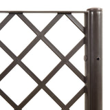 Garden Planter with Trellis Brown 160x40x142 cm PP 367935