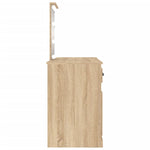 Dressing Table with LED Sonoma Oak 130x50x132.5 cm 3185346