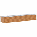 Garden Raised Bed 485 x 100 x 68 cm Galvanised Steel 42017370