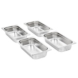 50894 Gastronorm Containers 8 pcs GN 1/3 65 mm Stainless Steel