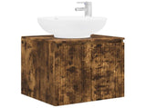 Bathroom Cabinet Set 3 pcs Smoked Oak 49.5 x 44.5 x 65 cm 3405692