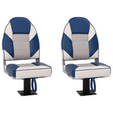 Boat Seats 2 pcs with Pedestal 360&deg Rotatable 3294990