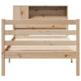 Bookcase Bed without Mattress 100x200 cm Solid Wood Pine 3322219