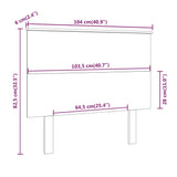 Bed Headboard White 104x6x82.5 cm Solid Wood Pine 819156