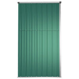 Garden Tool Shed Green 225x89x161 cm Galvanised Steel 316213