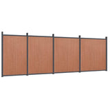 Fence Panel Brown 699x186 cm WPC 3282801