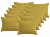 Cushion with Pillow HEERLEN 12 pcs Light Green Fabric 926424