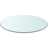 Table Top Tempered Glass Round 80 cm 243629